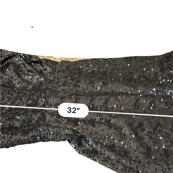 Kate Spade sequin dress black plunging neckline size 2 - Picture 15 of 16